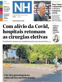 Capa do jornal Jornal NH 22/04/2021