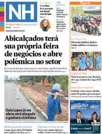 Capa do jornal Jornal NH 22/11/2021
