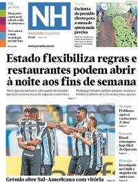 Capa do jornal Jornal NH 23/04/2021
