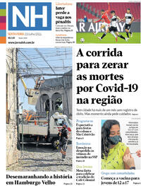 Capa do jornal Jornal NH 23/07/2021