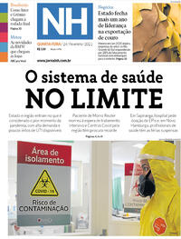 Capa do jornal Jornal NH 24/02/2021