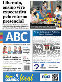 Capa do jornal Jornal NH 24/04/2021