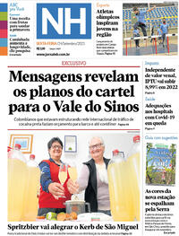 Capa do jornal Jornal NH 24/09/2021