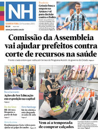 Capa do jornal Jornal NH 24/11/2021