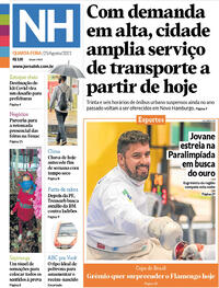 Capa do jornal Jornal NH 25/08/2021