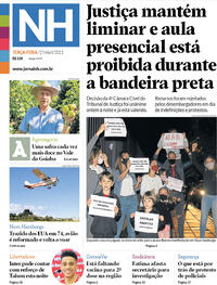 Capa do jornal Jornal NH 27/04/2021