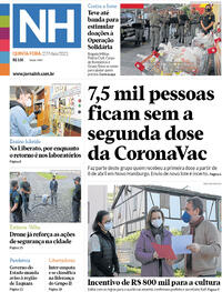 Capa do jornal Jornal NH 27/05/2021