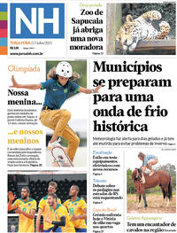Capa do jornal Jornal NH 27/07/2021