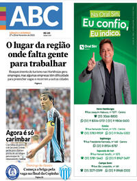 Capa do jornal Jornal NH 27/11/2021
