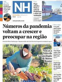 Capa do jornal Jornal NH 28/05/2021