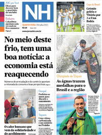 Capa do jornal Jornal NH 28/07/2021