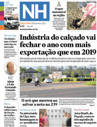 Capa do jornal Jornal NH 28/09/2021