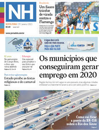 Capa do jornal Jornal NH 29/01/2021