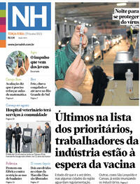 Capa do jornal Jornal NH 29/06/2021