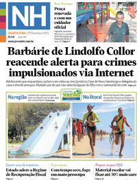 Capa do jornal Jornal NH 29/12/2021