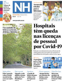 Capa do jornal Jornal NH 30/04/2021