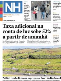 Capa do jornal Jornal NH 30/06/2021