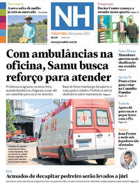 Capa do jornal Jornal NH 30/11/2021