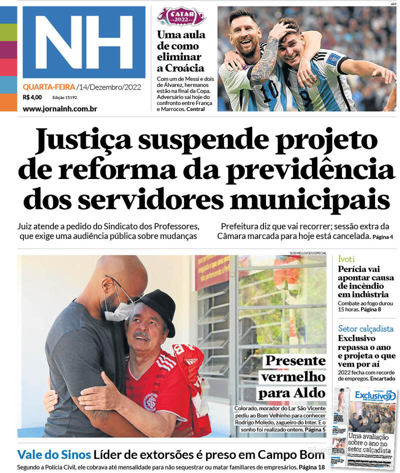 Capa Jornal Nh Edição Quarta14 De Dezembro De 2022 5754