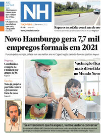 Capa do jornal Jornal NH 01/02/2022