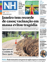 Capa do jornal Jornal NH 02/02/2022