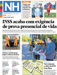 Capa do jornal Jornal NH 03/02/2022