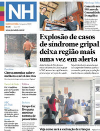 Capa do jornal Jornal NH 06/01/2022