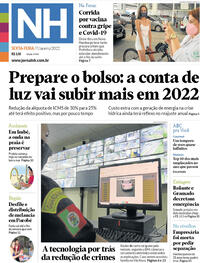 Capa do jornal Jornal NH 07/01/2022