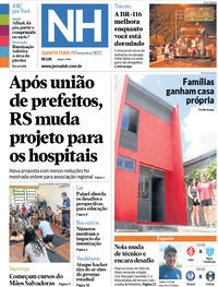 Capa do jornal Jornal NH 09/02/2022