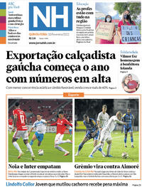 Capa do jornal Jornal NH 10/02/2022