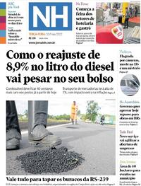 Capa do jornal Jornal NH 10/05/2022
