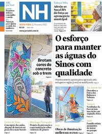 Capa do jornal Jornal NH 11/02/2022