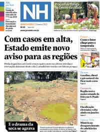 Capa do jornal Jornal NH 12/01/2022
