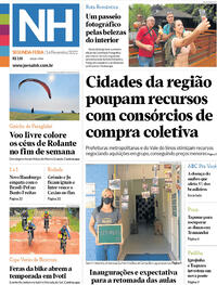 Capa do jornal Jornal NH 14/02/2022