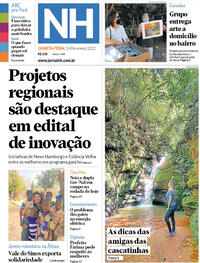 Capa do jornal Jornal NH 16/02/2022
