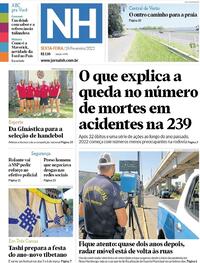 Capa do jornal Jornal NH 18/02/2022