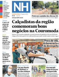 Capa do jornal Jornal NH 19/01/2022