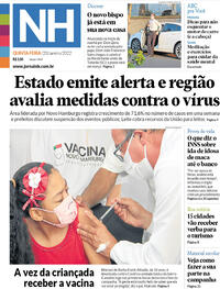 Capa do jornal Jornal NH 20/01/2022