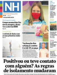 Capa do jornal Jornal NH 28/01/2022