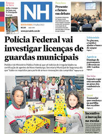 Capa do jornal Jornal NH 01/07/2022