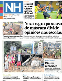 Capa do jornal Jornal NH 02/03/2022