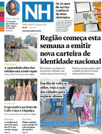 Capa do jornal Jornal NH 02/08/2022