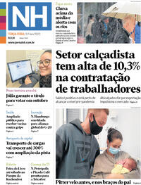 Capa do jornal Jornal NH 03/05/2022