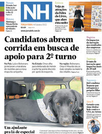 Capa do jornal Jornal NH 04/10/2022
