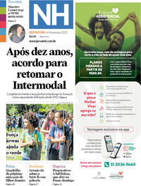 Capa do jornal Jornal NH 04/11/2022