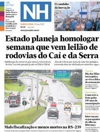 Capa do jornal Jornal NH 05/05/2022