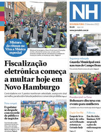 Capa do jornal Jornal NH 05/09/2022