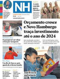 Capa do jornal Jornal NH 05/10/2022