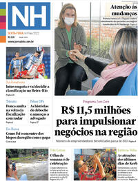 Capa do jornal Jornal NH 06/05/2022