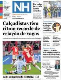 Capa do jornal Jornal NH 06/07/2022